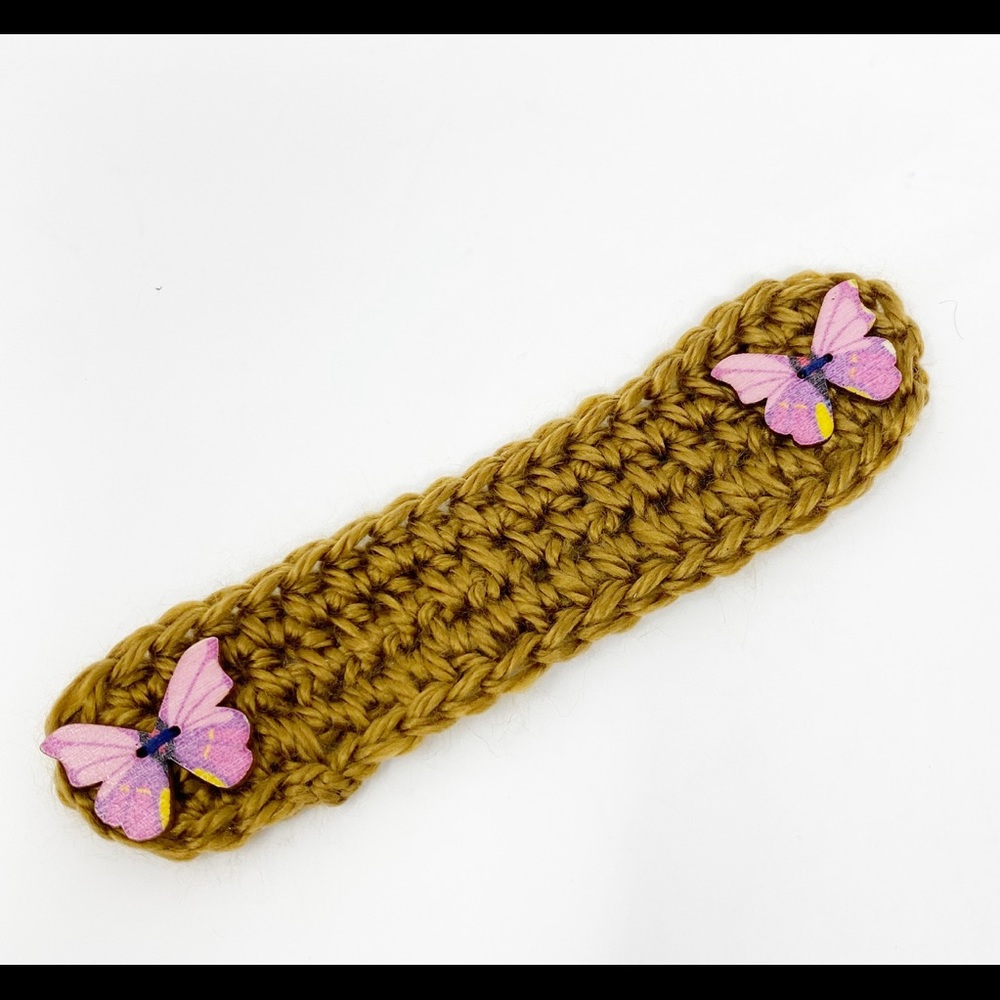Crochet Ear Savers Extenders Acrylic Tan
